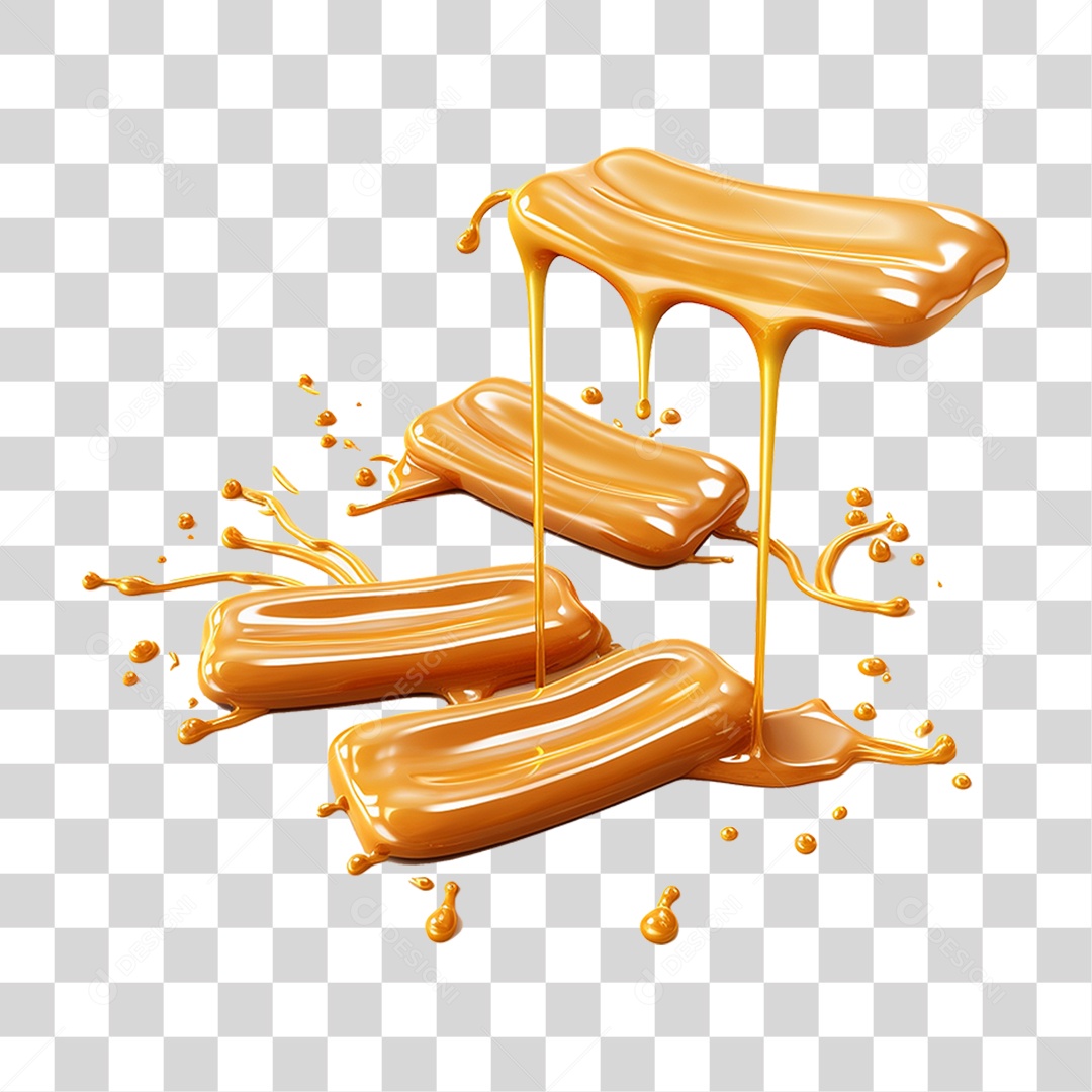Doce de Caramelo PNG Transparente