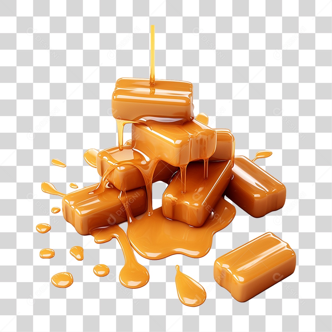 Doce de Caramelo PNG Transparente
