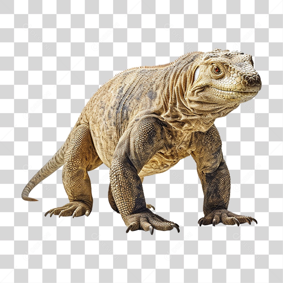 Lagarto Dragão de Komodo PNG Transparente