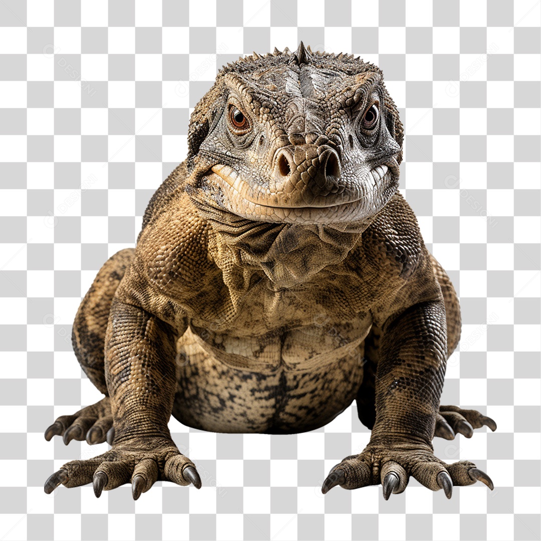 Lagarto Dragão de Komodo PNG Transparente
