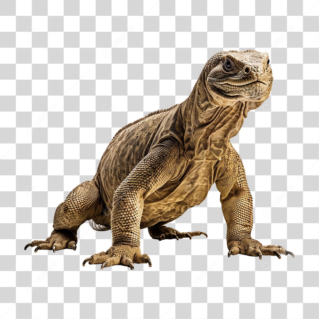 Lagarto Dragão de Komodo PNG Transparente