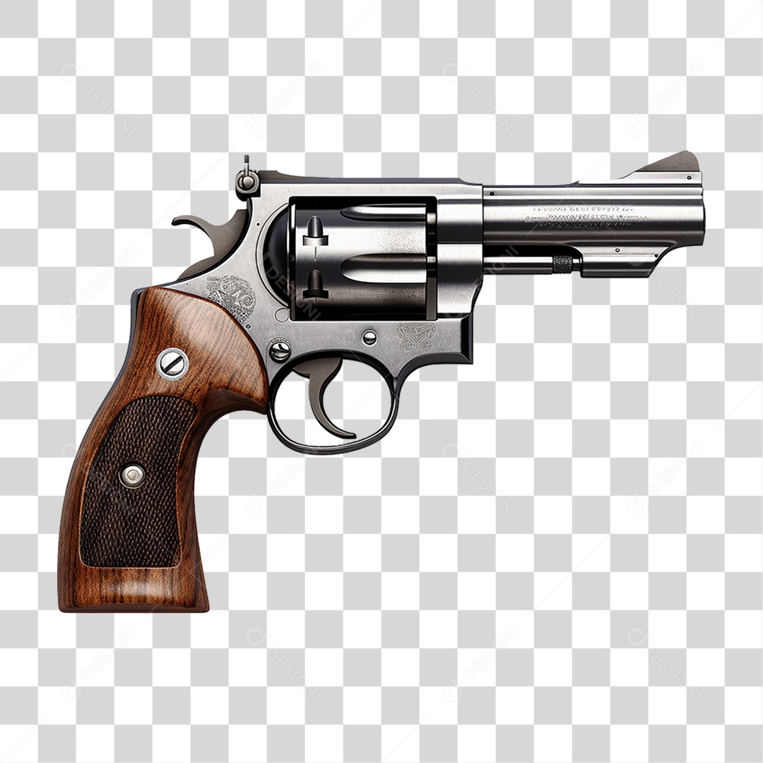 Revolver Arma de Fogo PNG Transparente