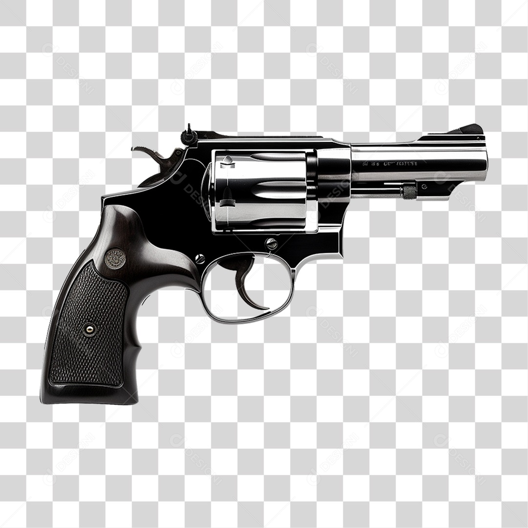 Revolver Arma de Fogo PNG Transparente