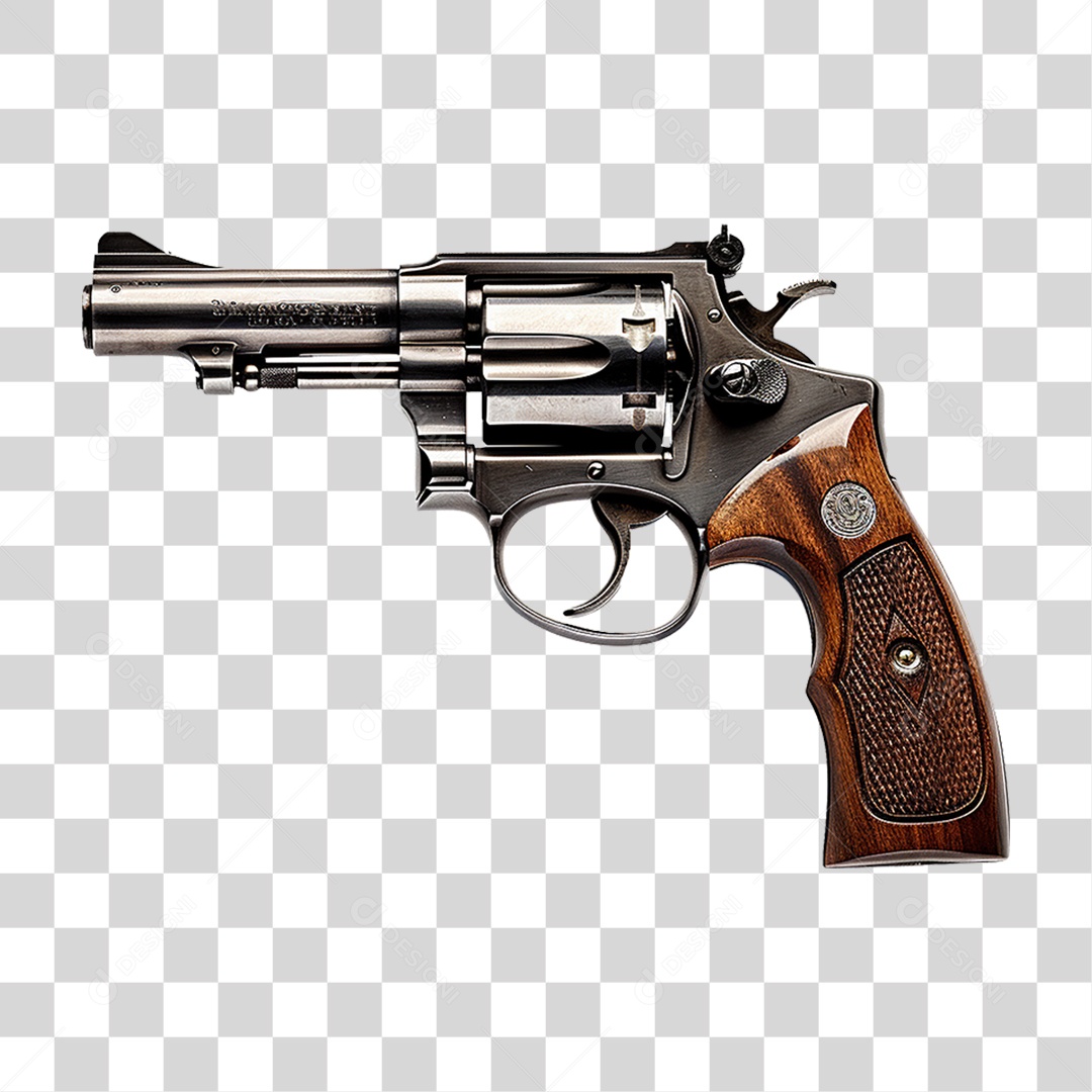 Revolver Arma de Fogo PNG Transparente