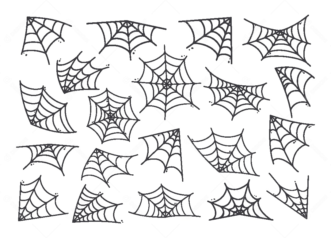 Conjunto de Teias de Aranhas Vetor EPS