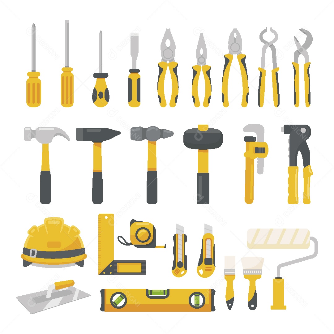 Conjunto de Ferramentas Ilustração Vetor EPS