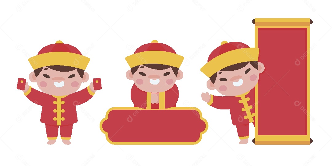 Ano Novo Chinês Ilustração Vetor EPS