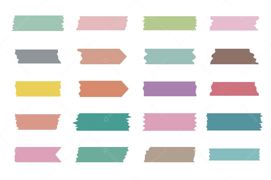 Conjunto de Fitas Ilustrações Vetor EPS