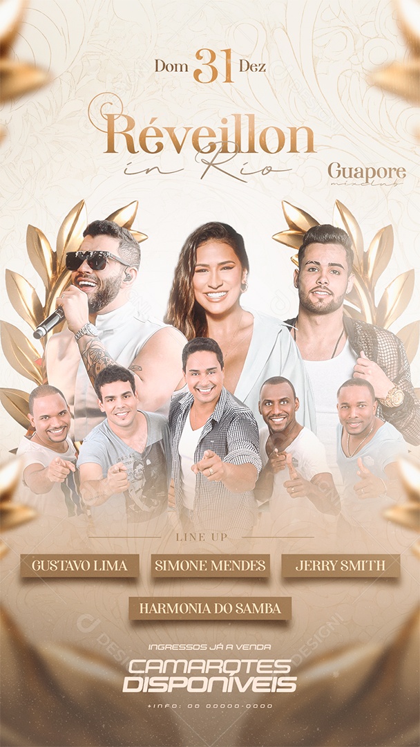 Social Media Flyer Story Réveillon In Rio PSD Editável