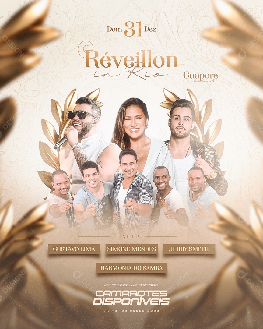 Social Media Flyer Story Réveillon In Rio PSD Editável