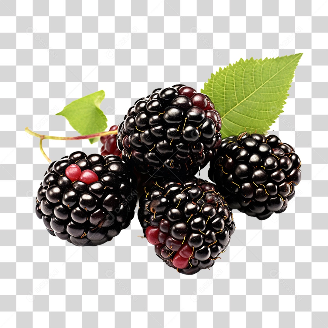 Frutas Amoras PNG Transparente