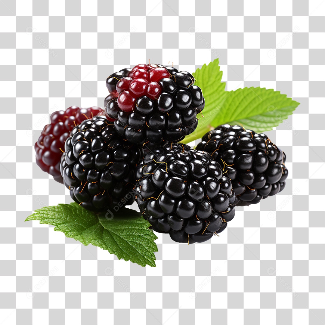 Frutas Amoras PNG Transparente