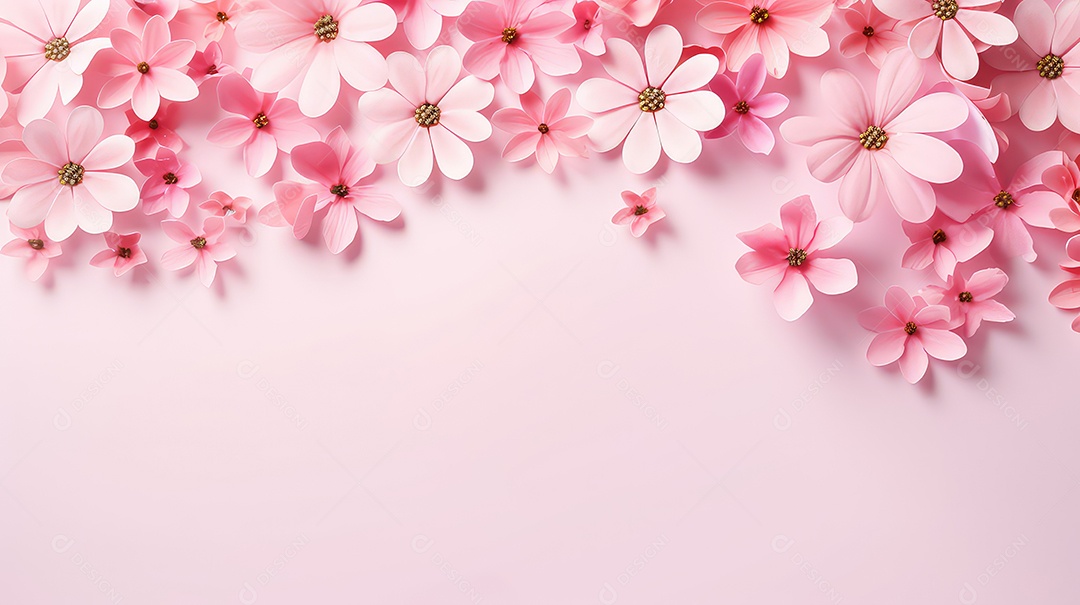 Lindas flores da primavera em fundo violeta fundo para o dia das mães