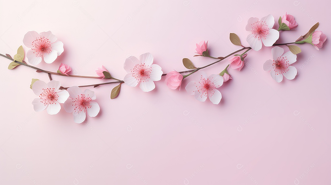 Lindas flores da primavera em fundo violeta fundo para o dia das mães