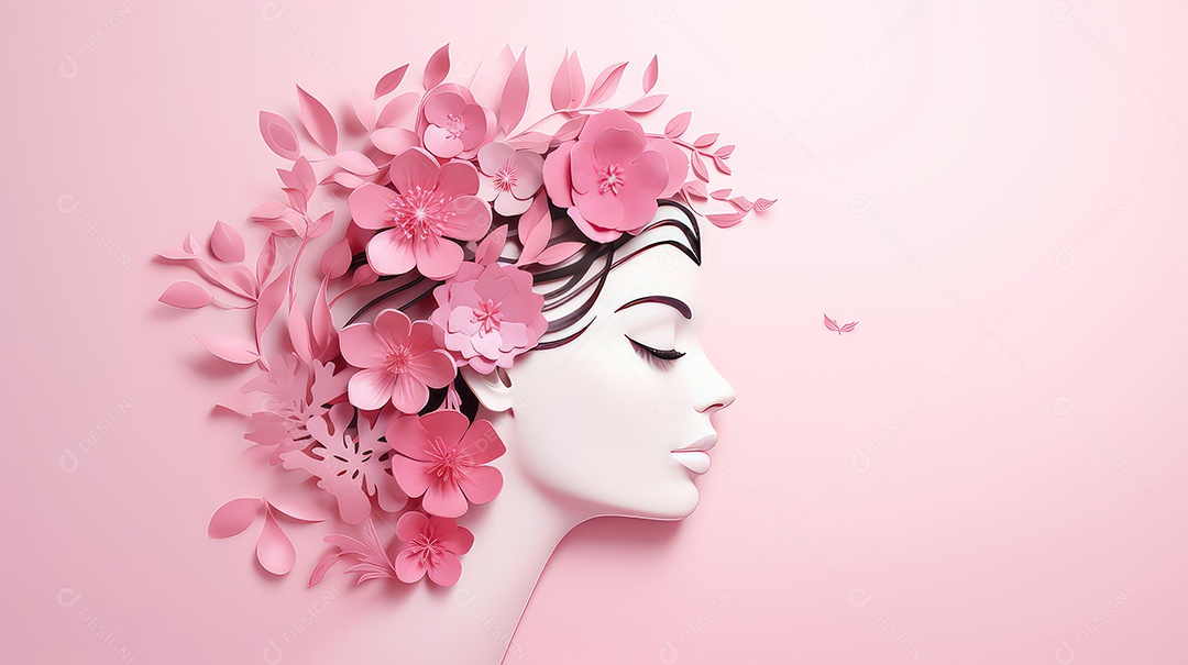 Caixas de presente rosa com laços em fundo rosa