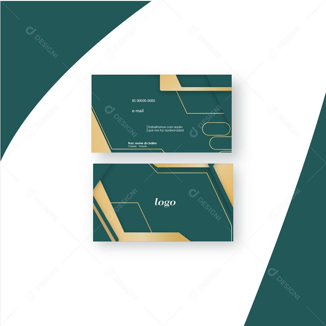 Modelo de Cartão de Visita AI Editável