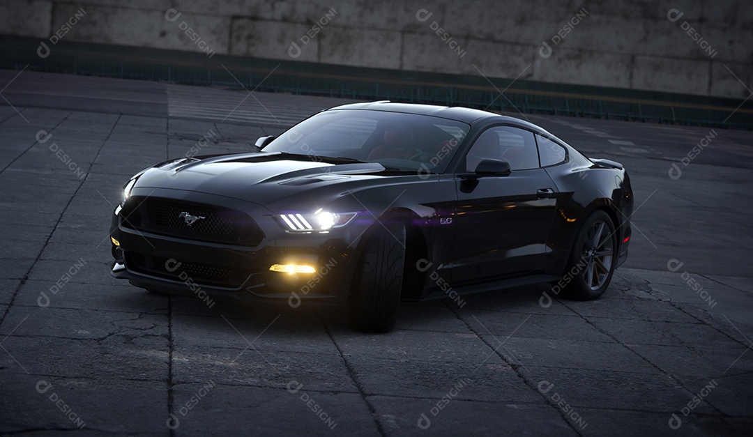 Ford Mustang GT isolado