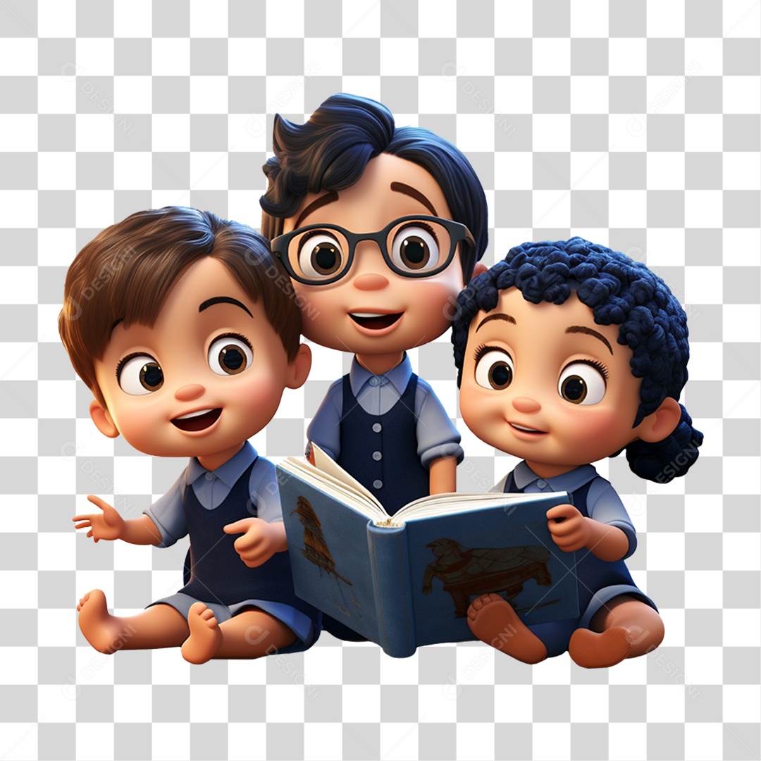 Jovens Estudantes Volta ás Aulas PNG Transparente