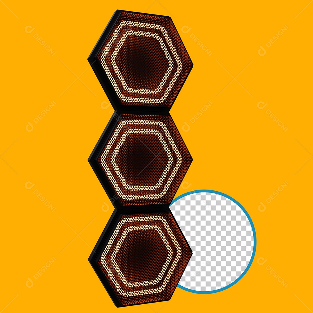 Painéis Base de Metal Elemento 3D para Composição PSD