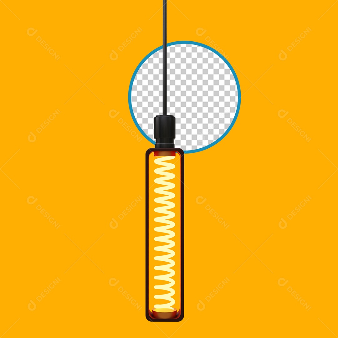 Placa de Luz LED Elemento 3D para Composição PSD