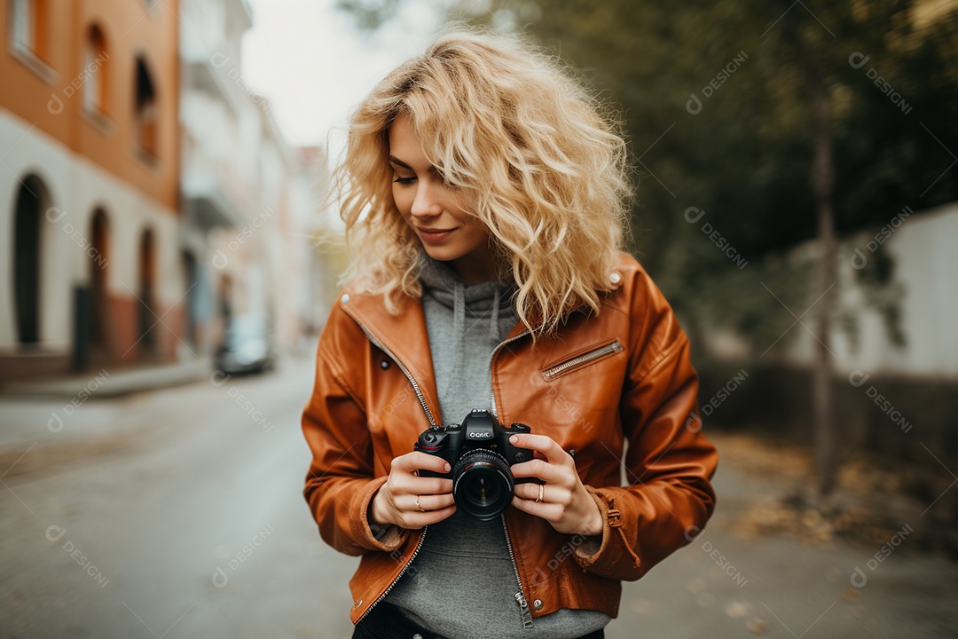 Um fotógrafo capturando um momento fugaz