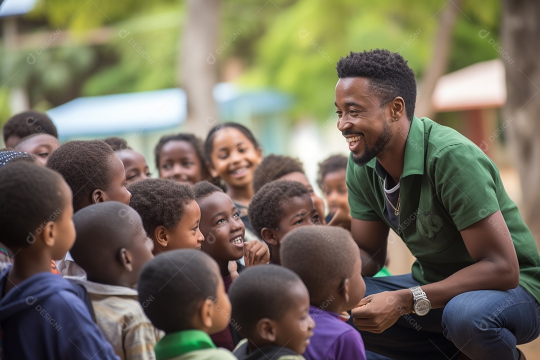 Professor negro em Nairóbi inspirando mentes jovens com a ciência