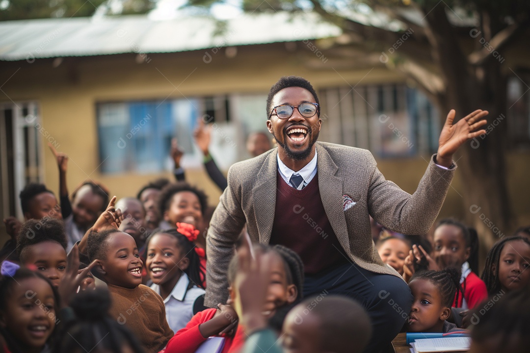 Professor negro em Nairóbi inspirando mentes jovens com a ciência