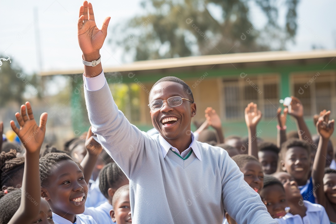 Professor negro em Nairóbi inspirando mentes jovens com a ciência