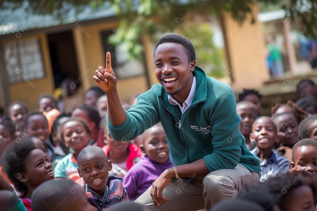 Professor negro em Nairóbi inspirando mentes jovens com a ciência