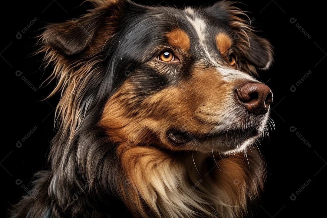 Um cão pastor australiano