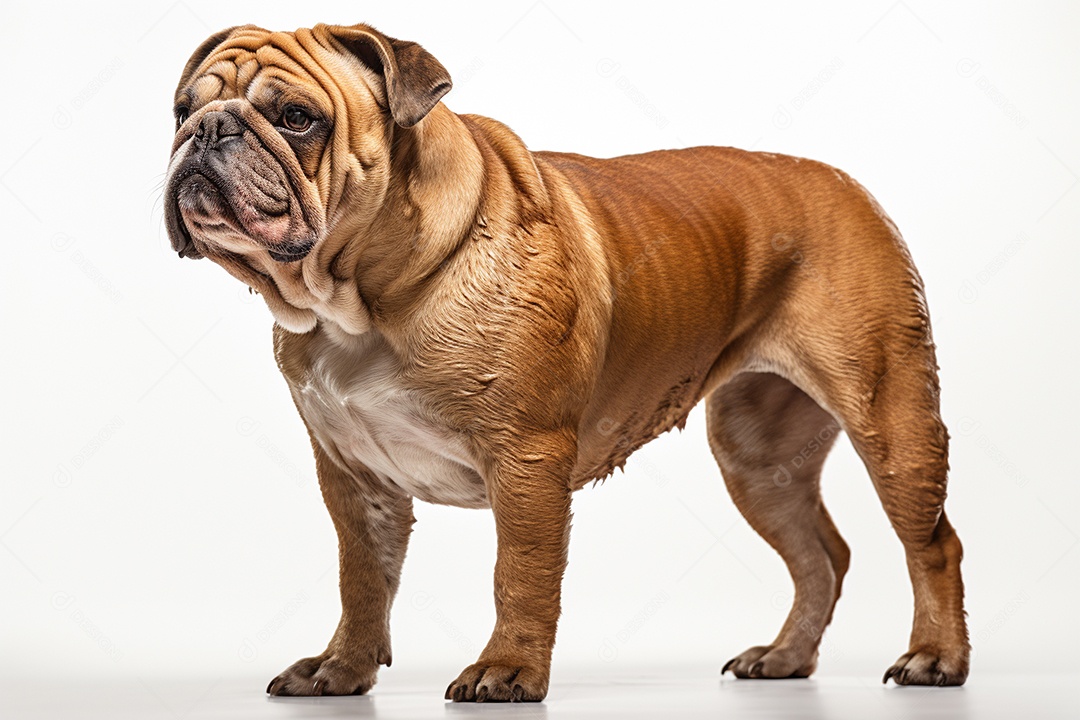 Um cachorro Bulldog