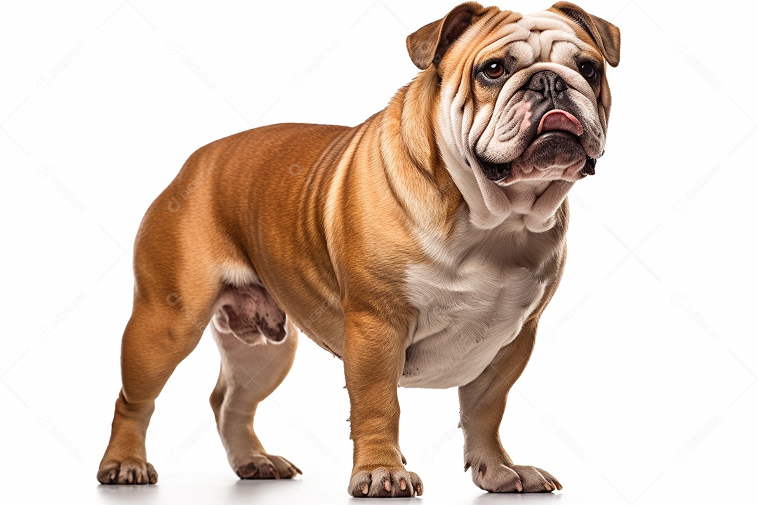 Um cachorro Bulldog