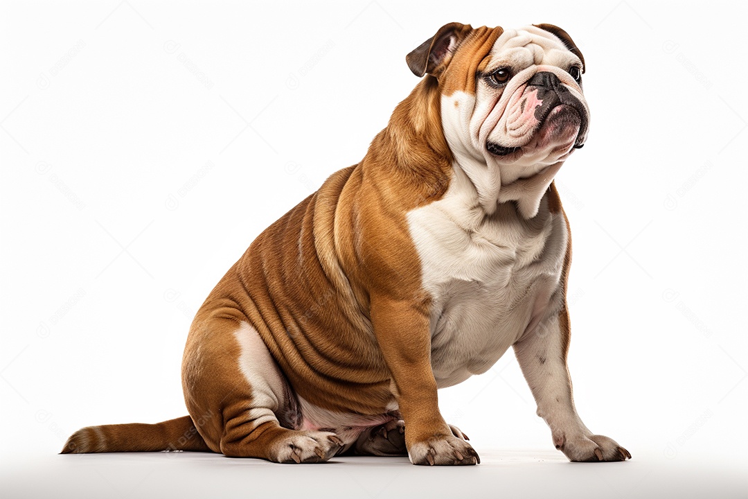 Um cachorro Bulldog