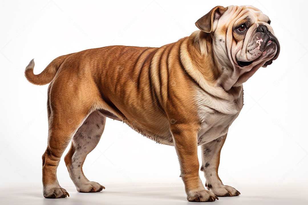Um cachorro Bulldog