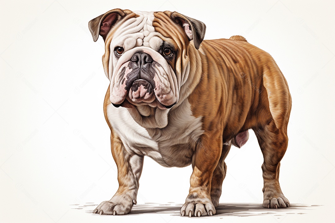 Um cachorro Bulldog