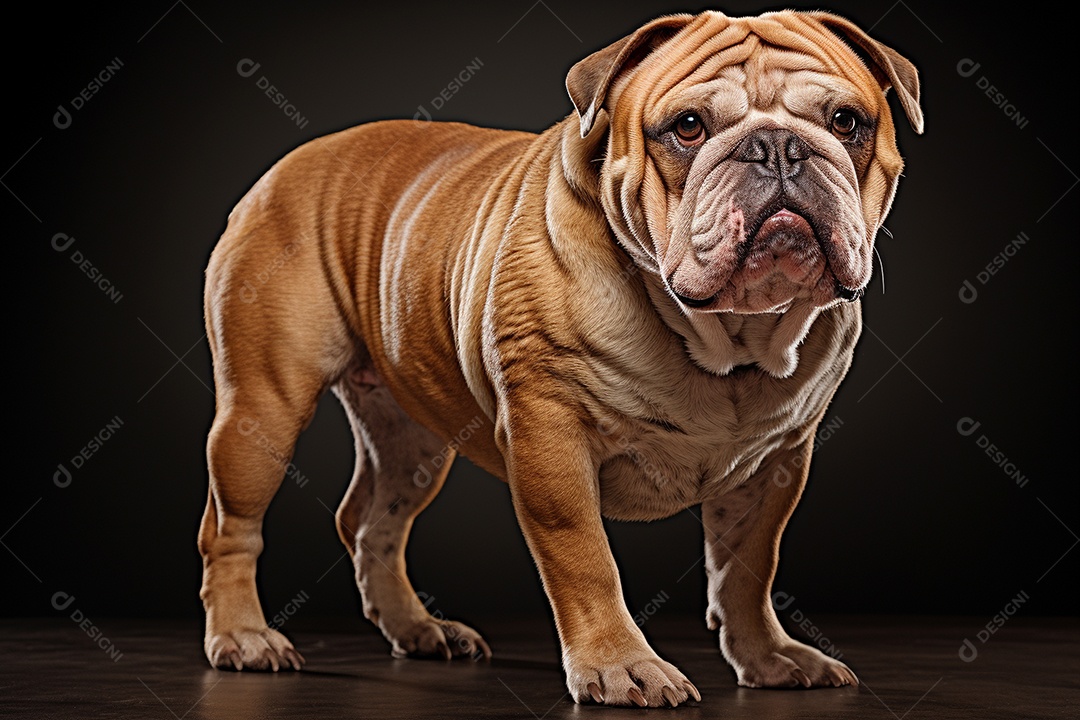 Um cachorro Bulldog
