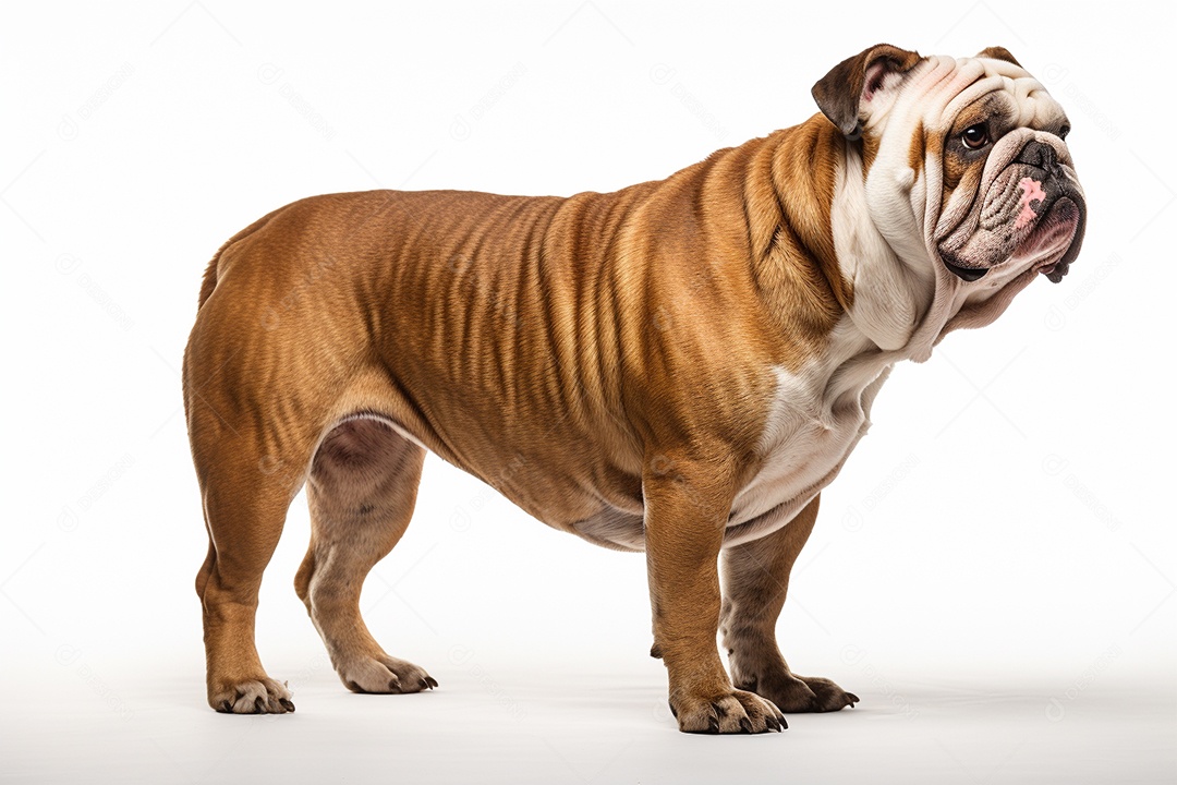 Um cachorro Bulldog