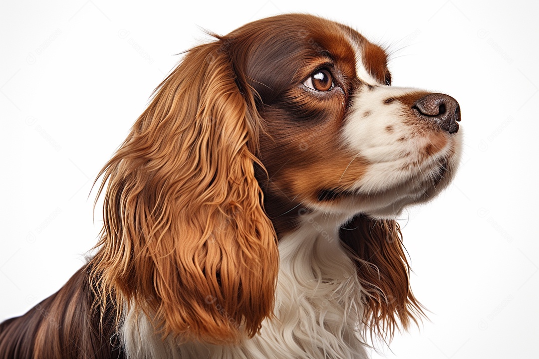 Um cachorro Cavalier King Charles Spaniel