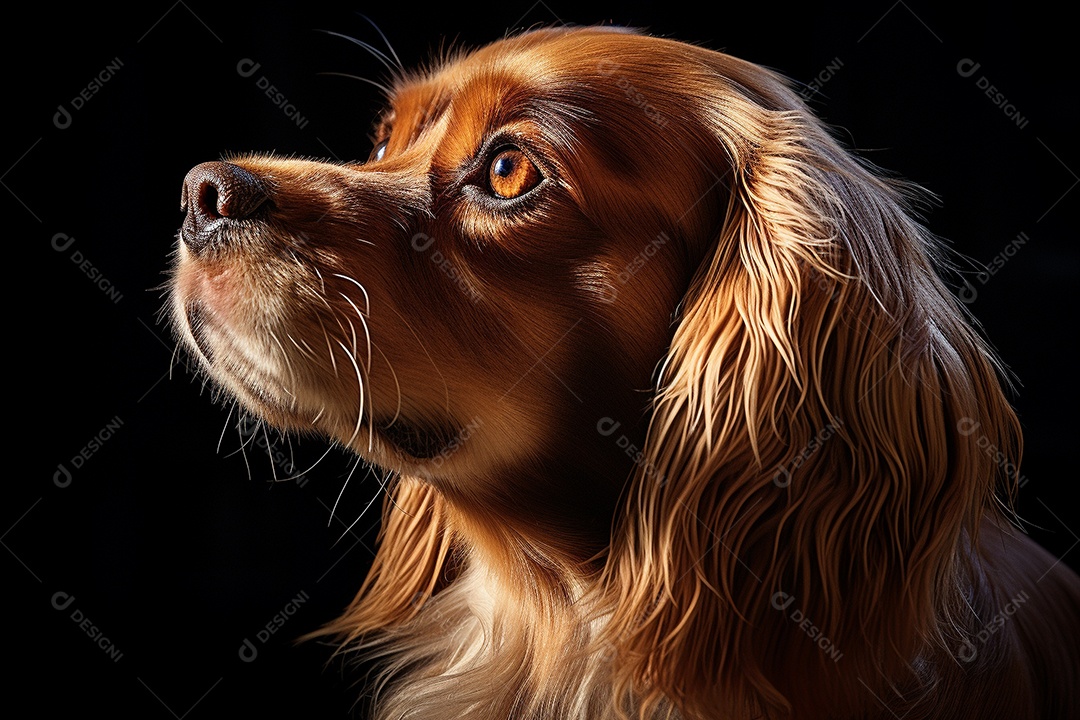 Um cachorro Cavalier King Charles Spaniel