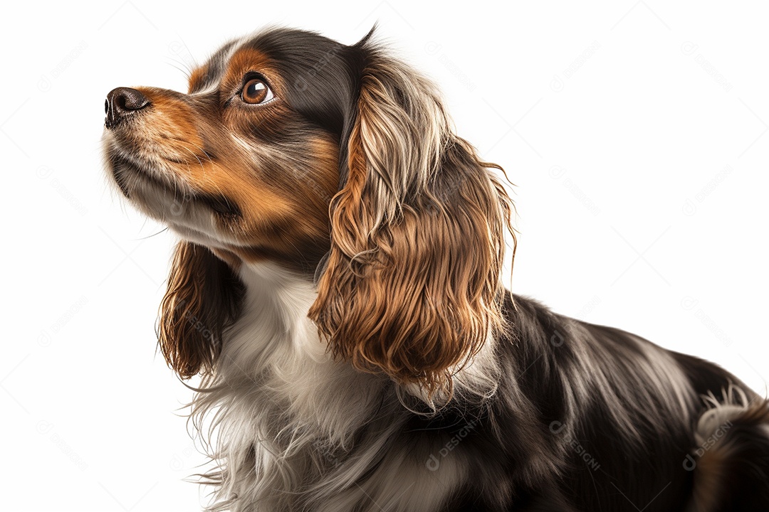 Um cachorro Cavalier King Charles Spaniel