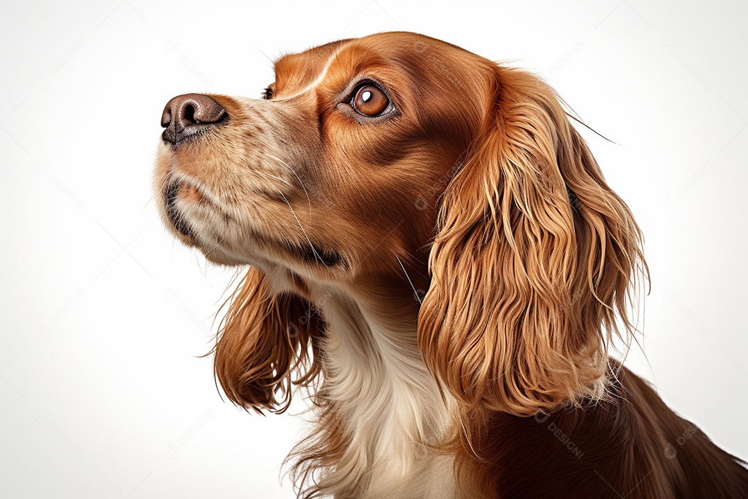 Um cachorro Cavalier King Charles Spaniel
