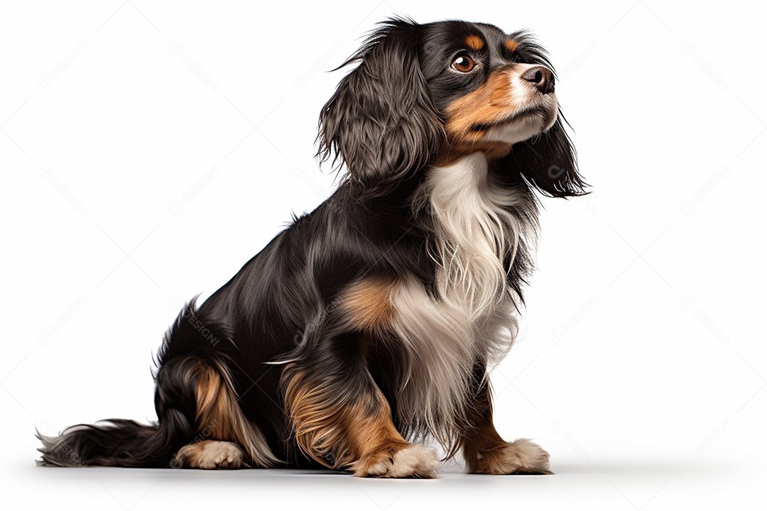 Um cachorro Cavalier King Charles Spaniel