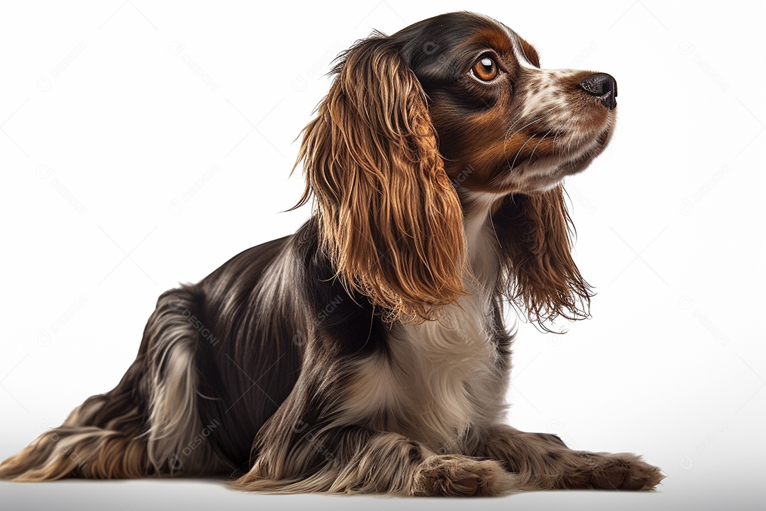 Um cachorro Cavalier King Charles Spaniel