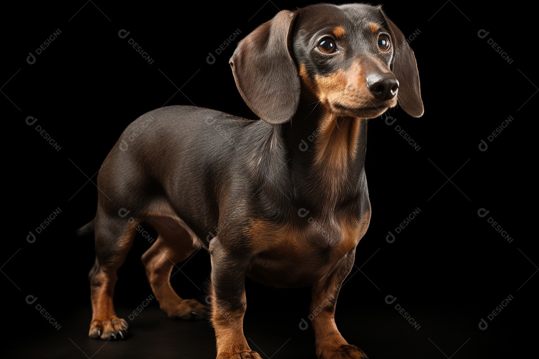 Um cachorro Daschund