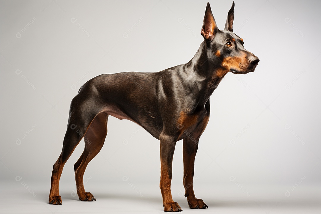 Um cachorro Doberman