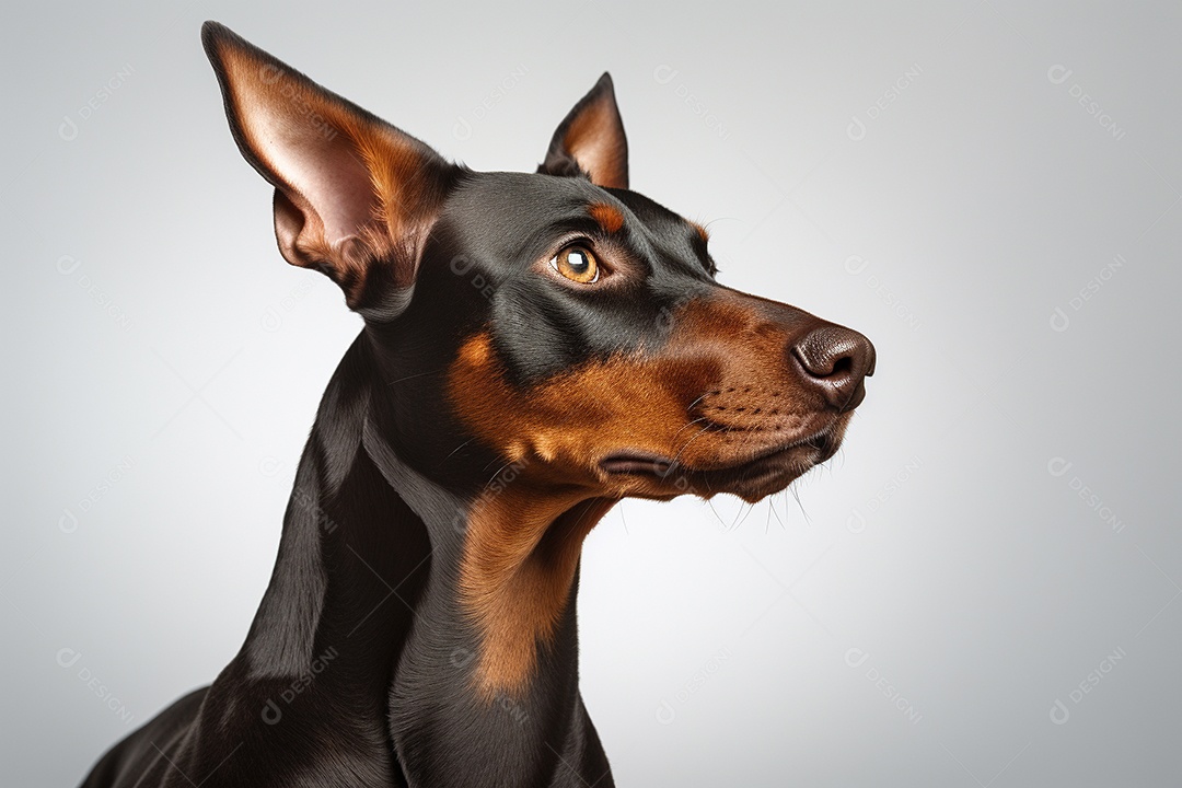 Um cachorro Doberman