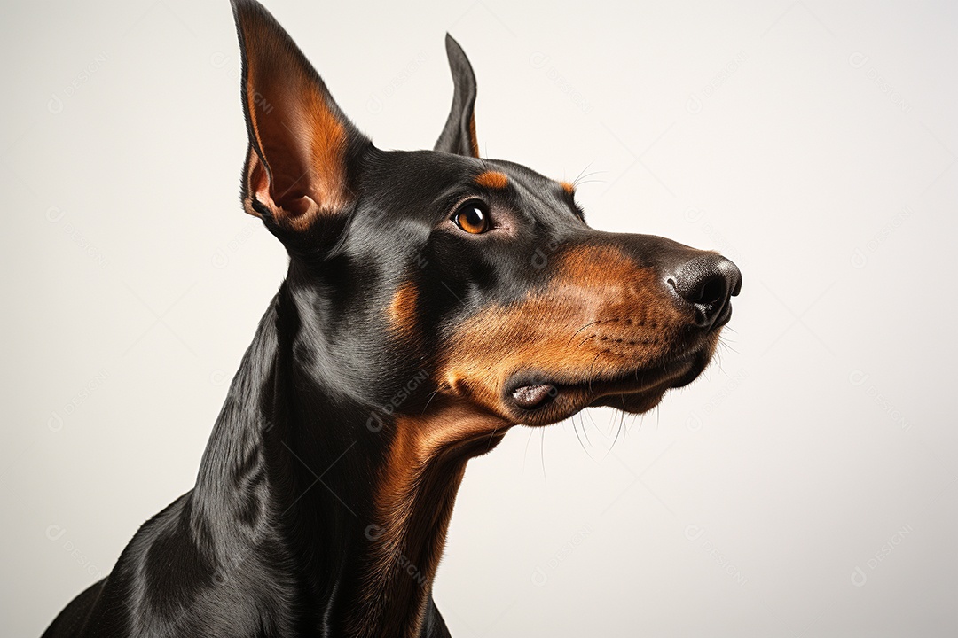 Um cachorro Doberman