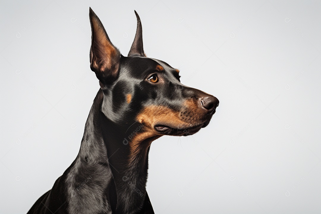 Um cachorro Doberman