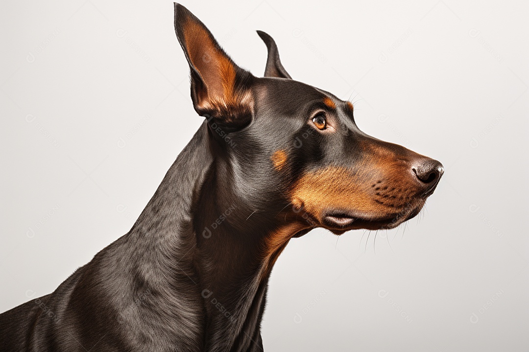 Um cachorro Doberman