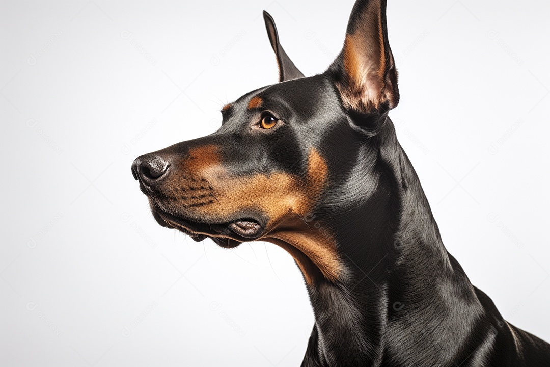 Um cachorro Doberman
